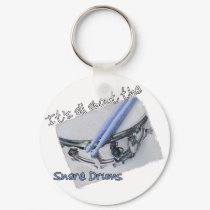 All About the Snare Drums Keychain by KamikazePercussion All About the Snare Drums Keychain