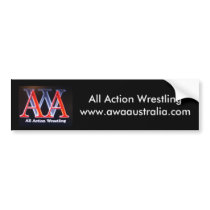 All Action Wrestling bumper stickers