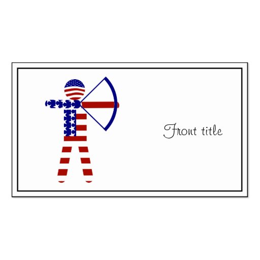 AllAmerican Archer / Archery Business Card Zazzle