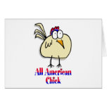 All American Chick Greeting Cards