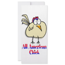 All American Chick rack cards by dheusser All American Chick rack cards