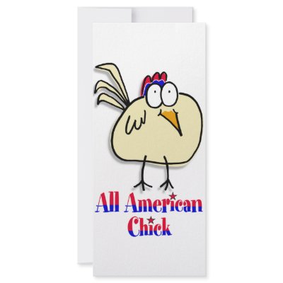 All American Chick Rack Cards by dheusser