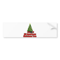 All American christmas tree with beer bumper stickers by TheeChristmasShop All American christmas tree with beer bumper stickers