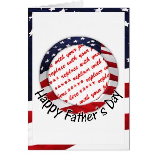 All American Father's Day Frame Greeting Card
