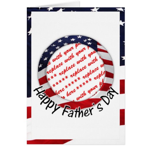 All American Father's Day Frame Greeting Card