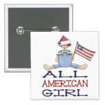All American Girl Annie Pinback Buttons