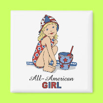 All American Girl magnet