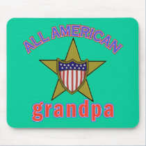 All American Grandpa Tshirts and Gifts mousepads