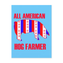 ALL AMERICAN HOG FARMER POST CARD