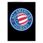 All-American Husband Greeting Card