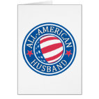 All-American Husband Greeting Card