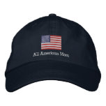 All American Mom Flag Hat Embroidered Baseball Cap