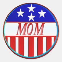 All American MOM Stickers
