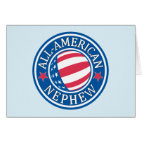 All-American Nephew Greeting Card