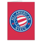 All-American Niece Greeting Card