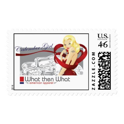 All American Pin Up Stamp by JohnSchlott