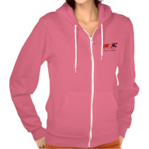 All American Saddlebred Ladies Fleece Zip Hoodie t-shirts