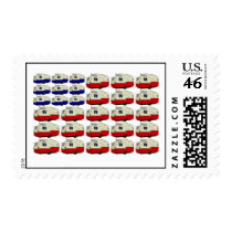All American Shasta Trailer Postage Stamps by vintagetrailers All American Shasta Trailer Postage Stamps
