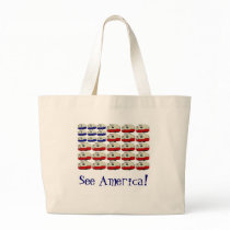 All American Shasta Trailer Tote bags by vintagetrailers All American Shasta Trailer Tote bags