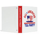 All American Tea Party Patriotic 3 Ring Binder