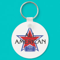 All American Twin Dad keychains by Scrappintwins All American Twin Dad keychains
