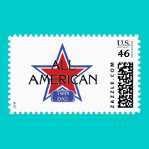 All American Twin Dad stamps