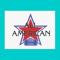 All American Twin Dad postcards by Scrappintwins All American Twin Dad postcards