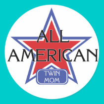 All American Twin Mom stickers by Scrappintwins All American Twin Mom stickers