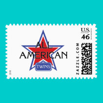 All American Twins postage by Scrappintwins All American Twins postage