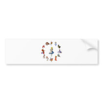 ALL AROUND ALICE IN WONDERLAND BUMPER STICKERS