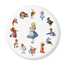 ALL AROUND ALICE IN WONDERLAND REFRIGERATOR MAGNET