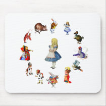 ALL AROUND ALICE IN WONDERLAND MOUSE PADS