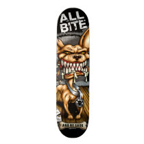 chihuahua, attitude, dog, fear, shirt, blood, bite, bone, evil, cartoon, beer, saying, chiwawa, chiwahwah, chiwawah, skate, skateboard, a little twisted..., Skateboard with custom graphic design