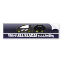 ALL BLACK SUPPORTERS bumper stickers