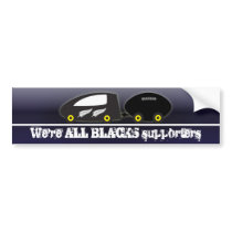 ALL BLACK SUPPORTERS bumper stickers