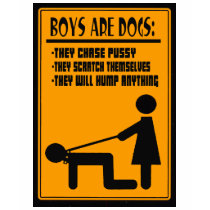 ALL BOYS ARE DOGS -- T-SHIRT