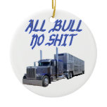 All Bull No Shit Christmas Ornament