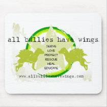 all bullies have wings (TM) mouse pad