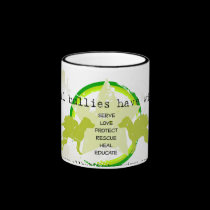 all bullies have wings (TM) ringer mug mugs