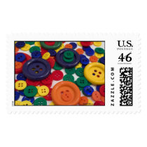 All Buttoned Up Postage Stamp stamps