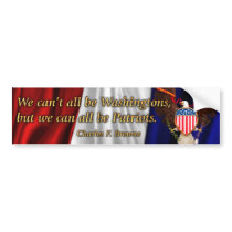 All can be Patriots Bumper Sticker