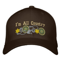 All Country Western Theme Embroidered Baseball Cap