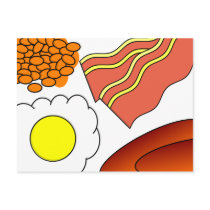 All Day Breakfast Post Card
