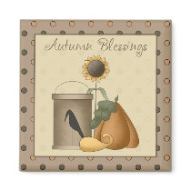 All dem Blessings · Crow, Pumpkins & Sunflower magnets by CSCountry All dem Blessings · Crow, Pumpkins & Sunflower magnets