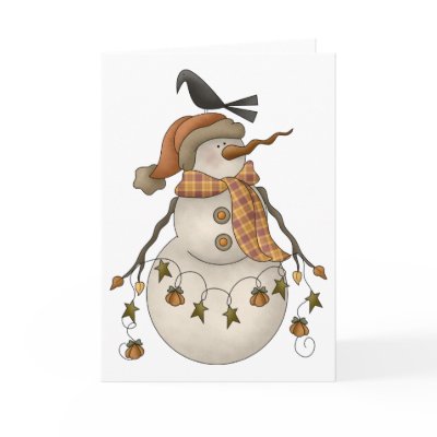 All dem Blessings · Snowman & Crow Card by CSCountryCuties