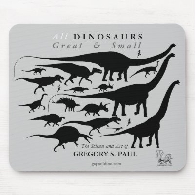 All Dinosaurs Great & Small Mousepad Gregory Paul by Eonepoch