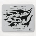 All Dinosaurs Great &amp; Small Mousepad Gregory Paul
