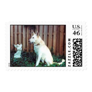 All Dogs Are Angels stamp