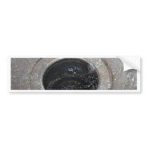 All down the drain bumper sticker