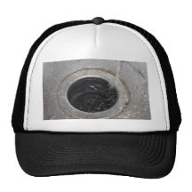 All down the drain trucker hat